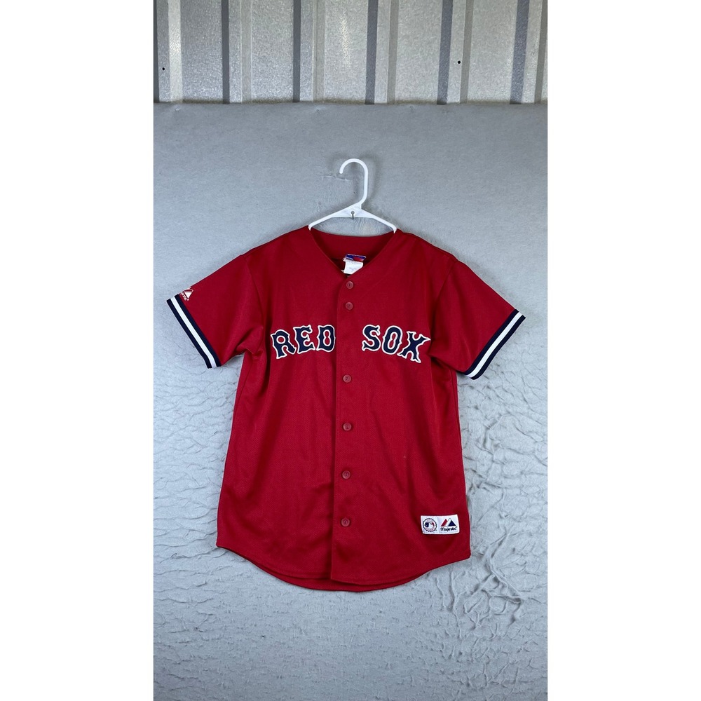 Majestic Red Boston Red Sox Button Jersey